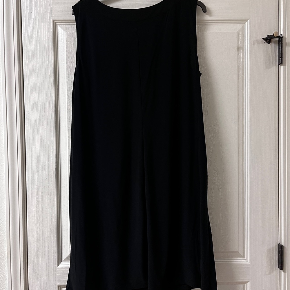R&M Richards Black Gown with Silver Sparkling Detailing - Picture 4 of 4